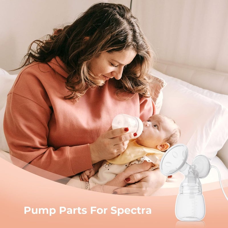 Hranio Breast Pump Parts Compatible with Spectra Bottles for Pumping Spectra Replacement Pump Parts Pump Bottles, Breast Pump s1/s2/9 Plus, Not Original Accessories, 2 Count - Image 5